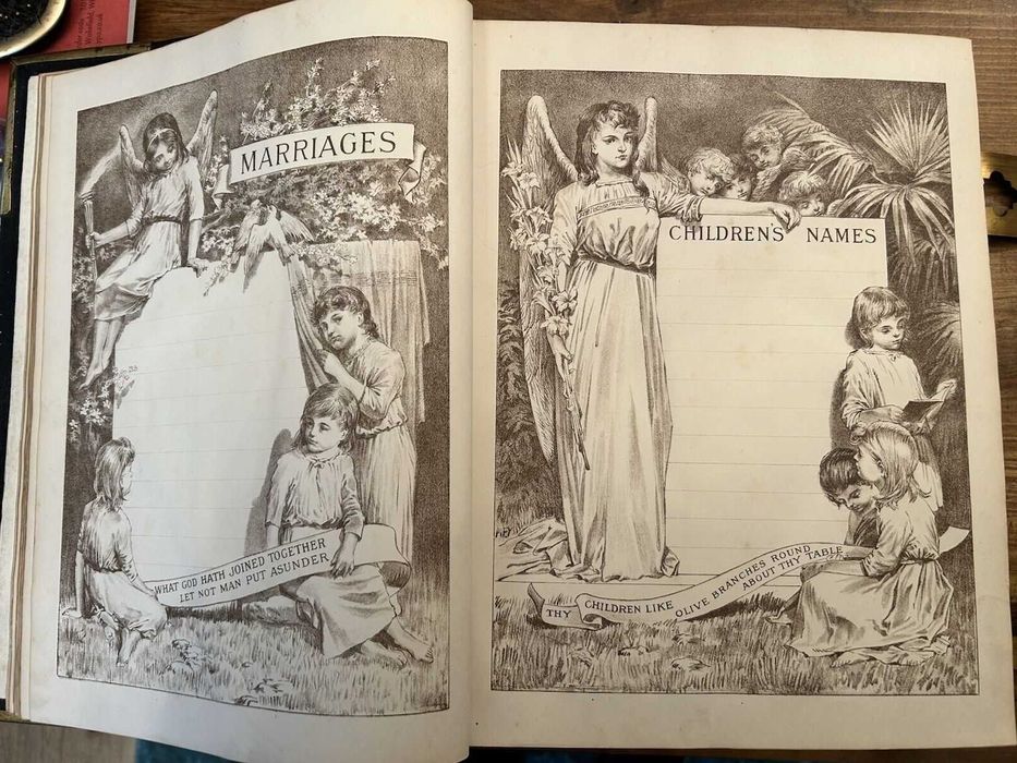 Biblia / Biblie veche , 1870 , engleza , 6 kg , 34 x26x9 cm , piele