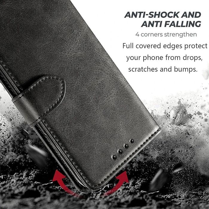 Husa portofel Samsung Galaxy A25 5G + folie de sticla securizata