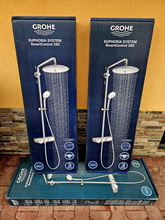 Grohe Euphoria System SmartControl 260- Set de duș Mono cu termostat, crom