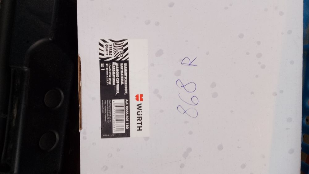 Disc diamantat de șlefuit Würth ZEBRA - 180 mm