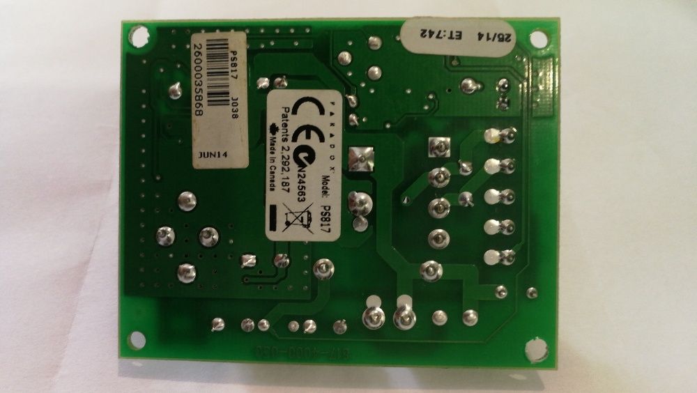PS817 (PS-817) Захранваща платка(импулсно захранване) Paradox гр ...