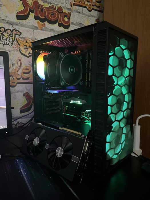 геймърски компютър rtx3060ti, 1tb ssd, i5 10400f 400fps+ fortnite and competitive games за бързите свалям!