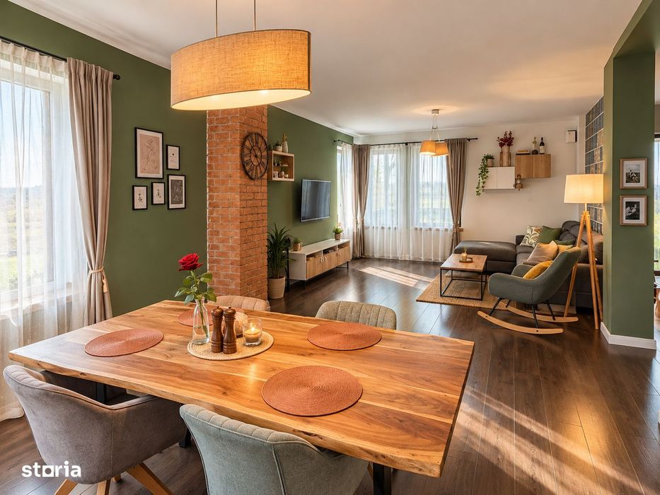 Casa Pe un Nivel - SC 213MP | Teren 1248MP | 5 Camere - Chinteni