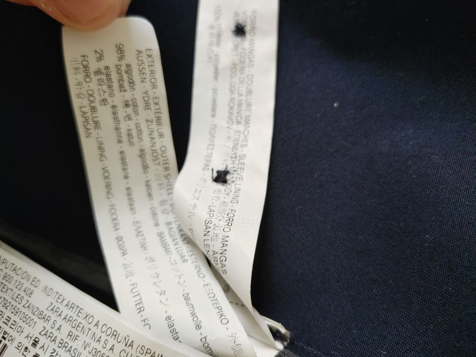 Sacou Zara Man, bărbați, mărime 48/M, bleumarin