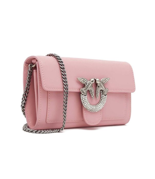 PINKO, Love Bag One Wallet with Rhinestones