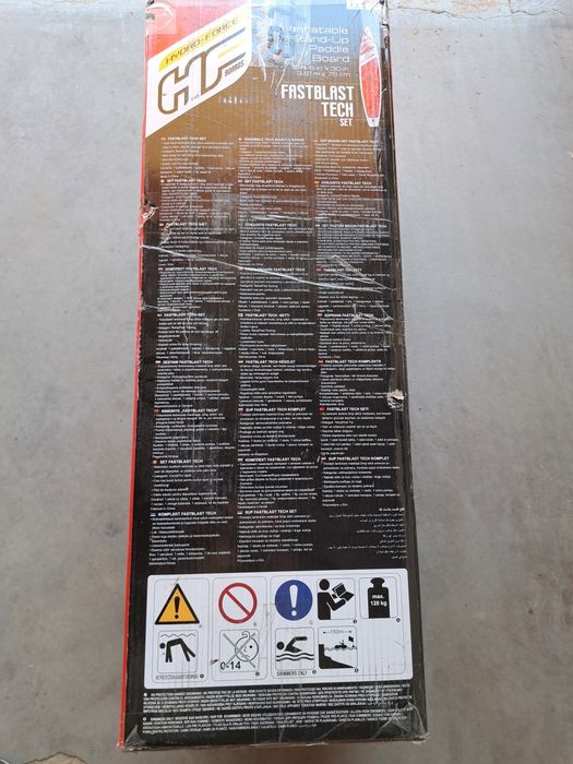 Hydro-Force Fastblast 3Tech 12'6'' SUP дъска - червена