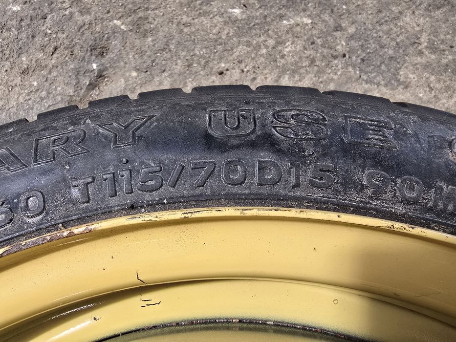 Резервна гума патерица 15" за Kia / Hyundai  / Кия / Хюндай