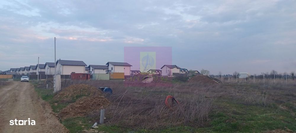 Săbăreni, teren curti-constructii 610 mp cu utilităti
