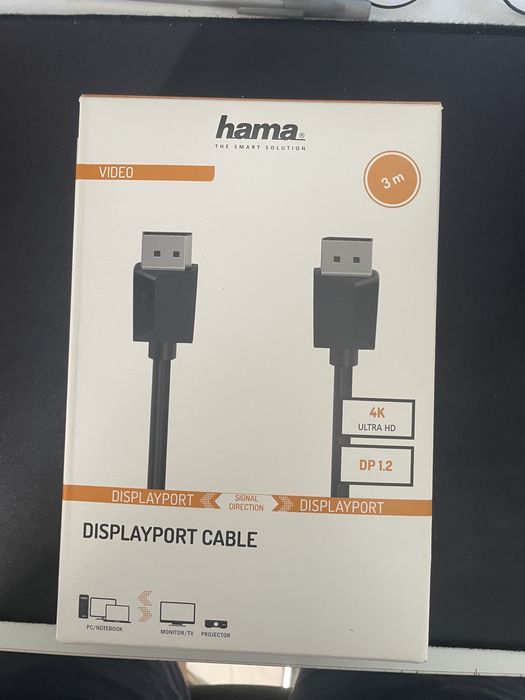 Cablu DisplayPort 2M Hama | 4K Ultra HD