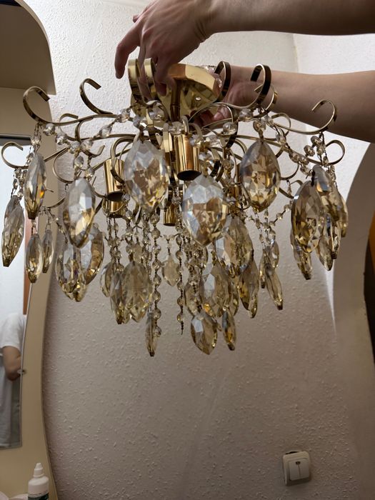 Люстра хрустальная 6 лампочек