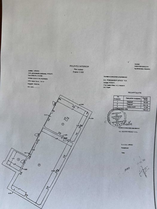 Spatiu comercial de inchiriat in Pitesti B-dul Maior Sontu