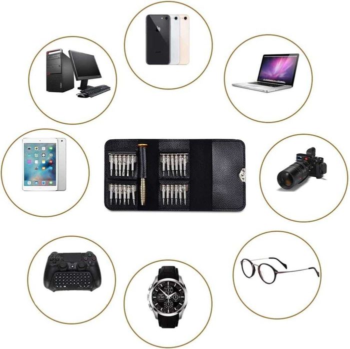 Set surubelnite de precizie 25-in-1 pentru ceasuri telefoane laptopuri