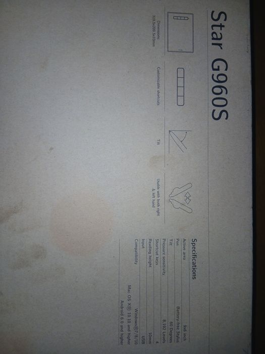 Star G960S Graphics Tablet
