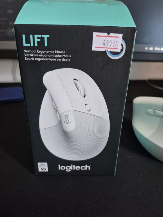 Logitech Lift Vertical Ergonomic Mouse.
