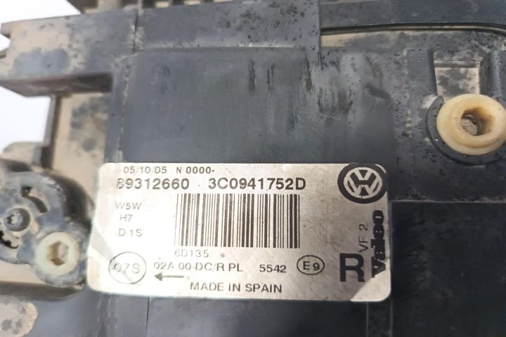 Far dreapta cu Xenon complet 3C0941752D Volkswagen VW Passat B6