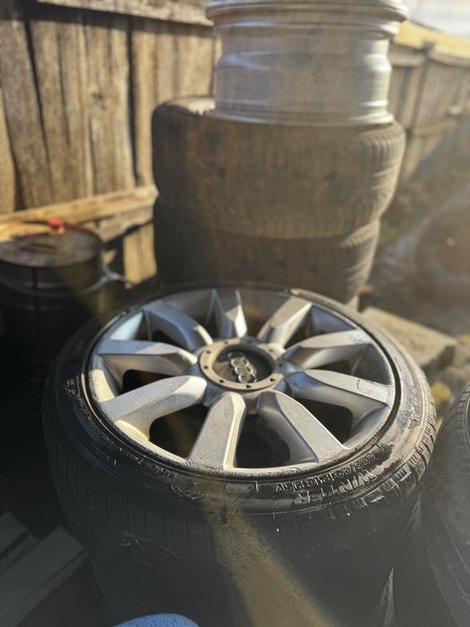 Jante Audi R18 5X112 caucicuri bune M+S