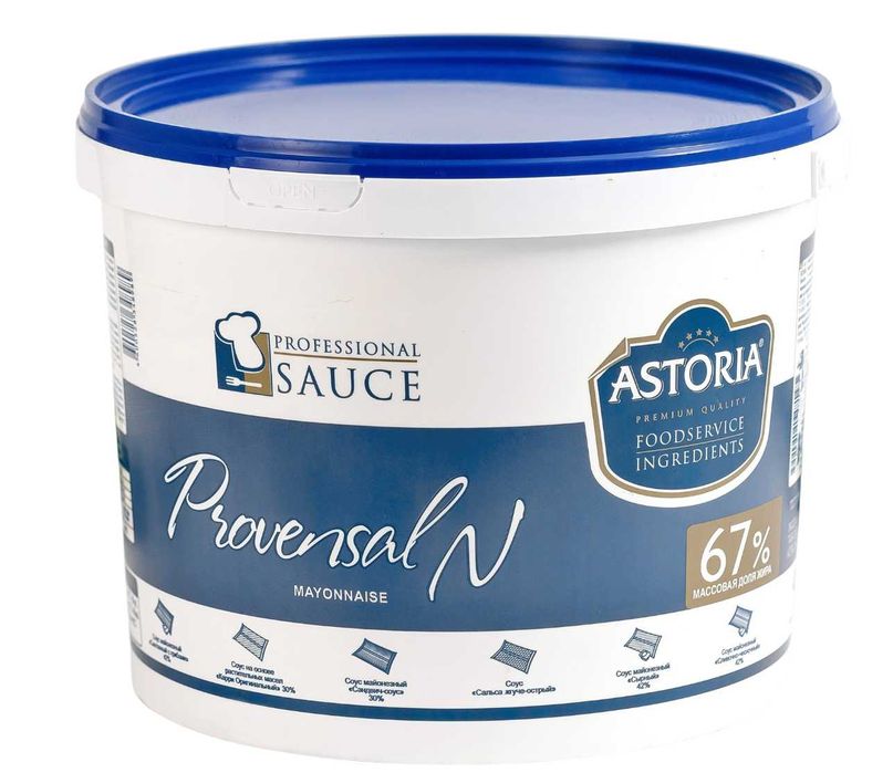 Соусы Астория 1кг / майонез 10кг оптом | Цезарь, сырный, бургер