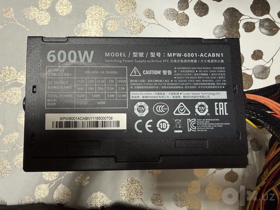 Aercool Case + Cooler Master 600W