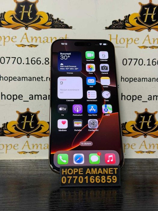 Hope Amanet P10/iPHONE 16 PRO MAX 256 GB BT 91%