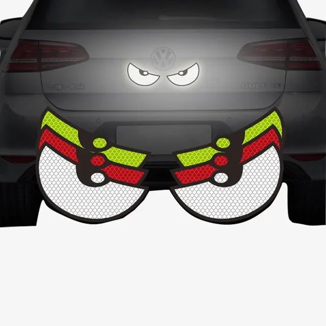 НОВО!!Дяволски очи светлоотразителни стикери