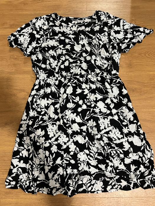 Rochie de vară alb-negru Up2Fashion, mărimea XL