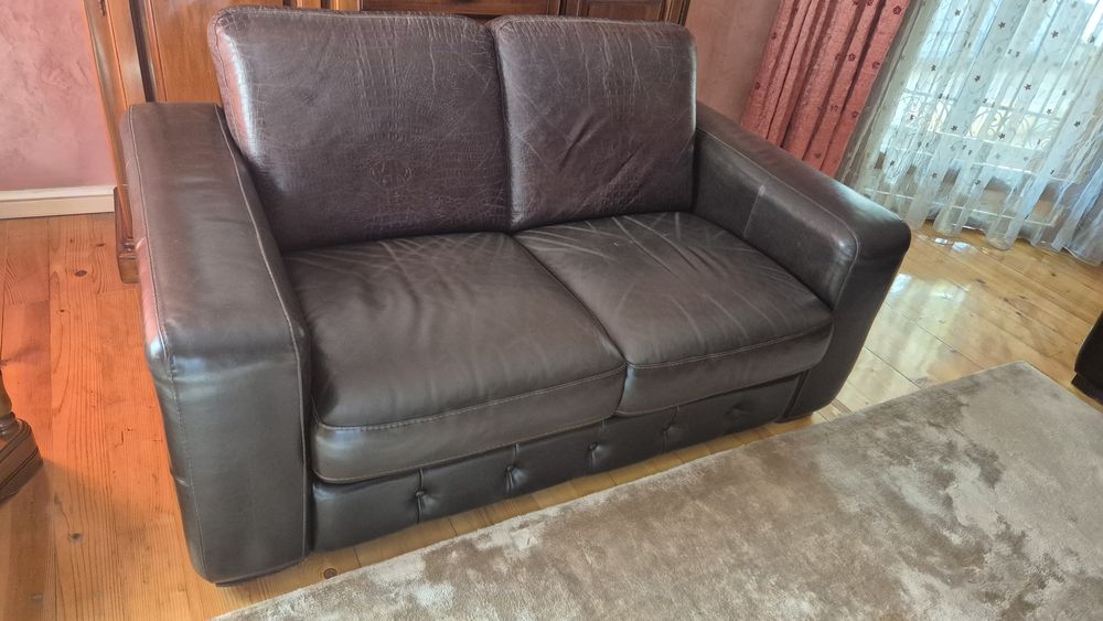 set canapele piele Mobexpert in stare excelenta