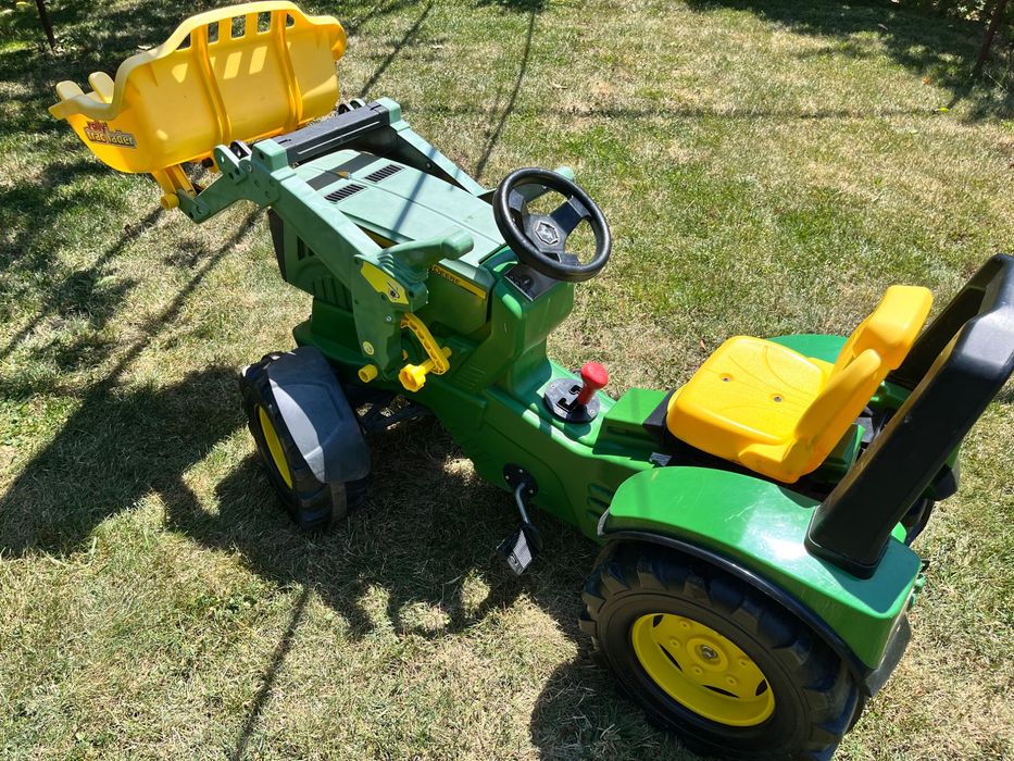 Педално тракторче John Deere с преден товарач Farmtrac