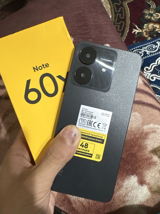 Realme note 60x 4/128 gb karobka dakument full