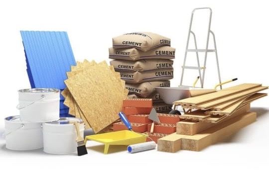 Құрылыс заттары бар