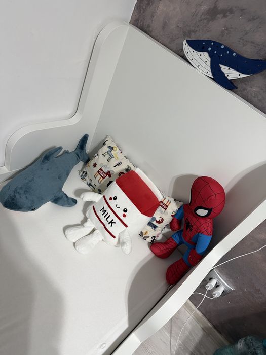 Pat extensibil ikea Busunge cu saltea Innerlig