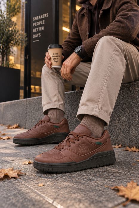 New Balance 550 Rich Oak Earth Leather