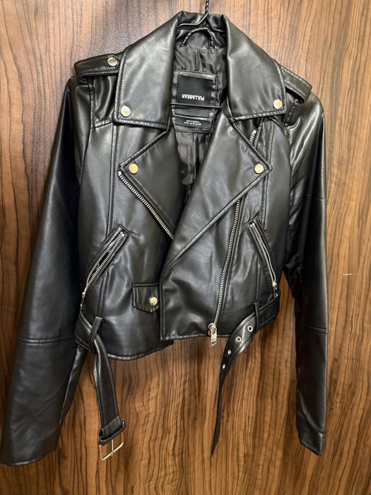 Кожено яке Pull and Bear