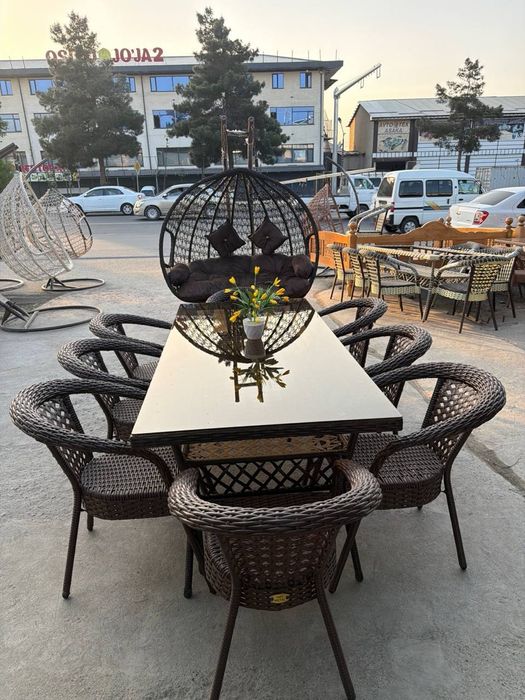 Bizda ratan stol stular uylarga dachalarga kafelarga choyhonalarga