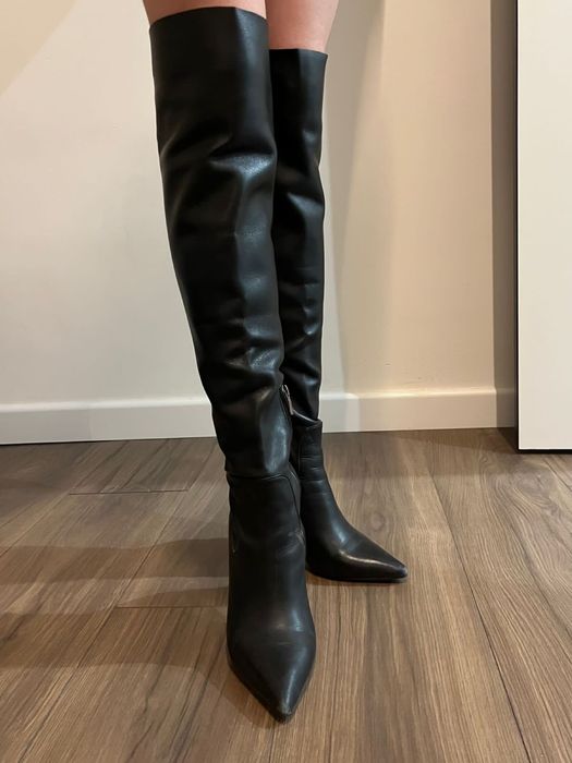 Ботфорты кожа размер35-36