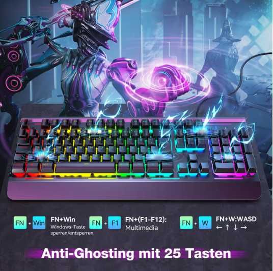 Tastatură Gaming RGB TECKNET