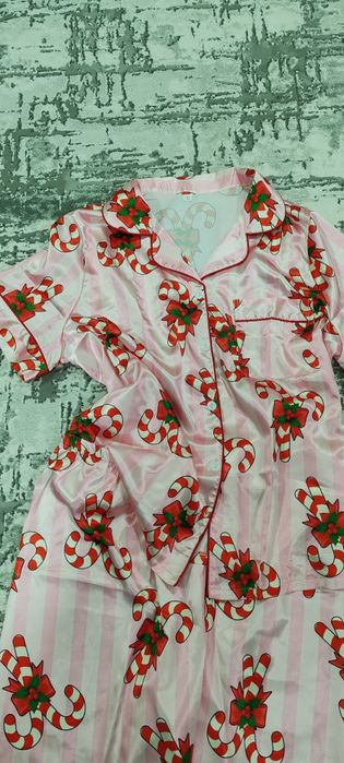 Set de pijamale din satin , damă mărime mare 1XLmare