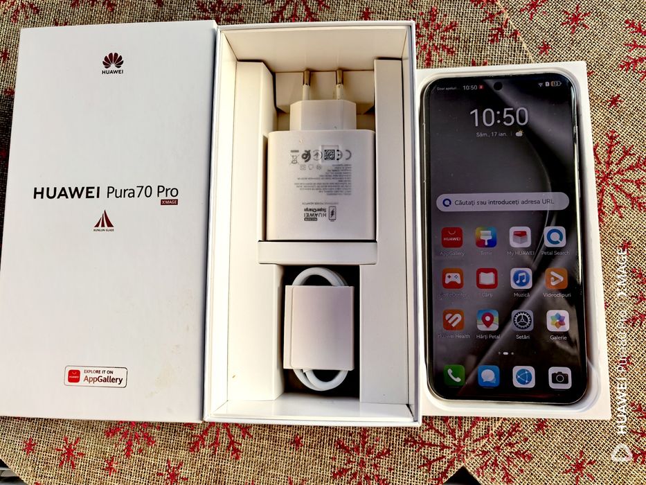 Vând HUAWEI PURA 70 PRO, în garanție, cu factura