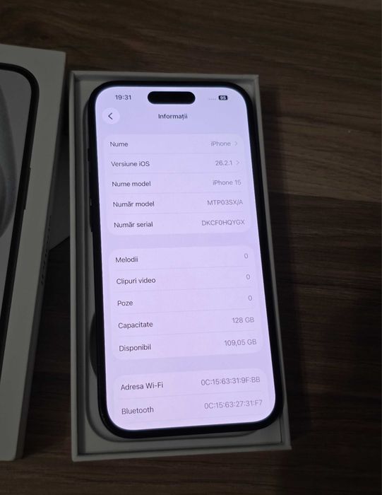iPhone 15 • 100% Bateria • 128 GB