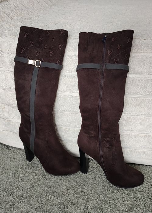 Сапоги зимние замшевые 39размер