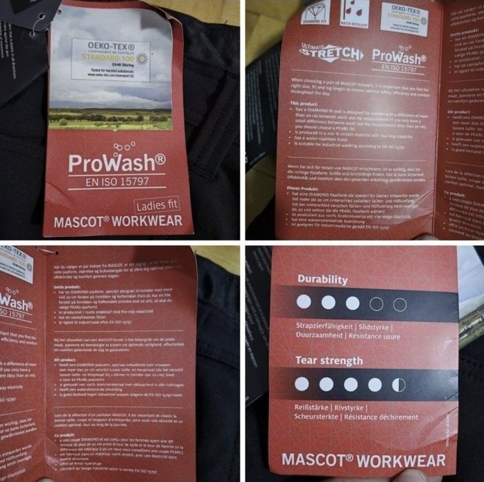 Pantaloni Lucru Lux Mascot Accelerate, 4-Way Stretch, Damă - 38