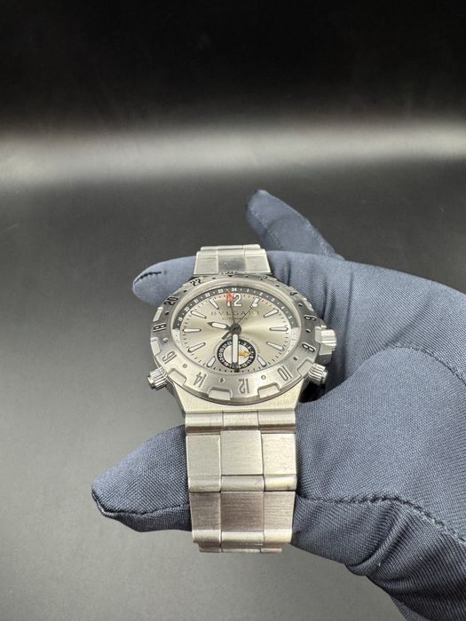 BULGARI diagono proffesional GMT stainless steel automatic