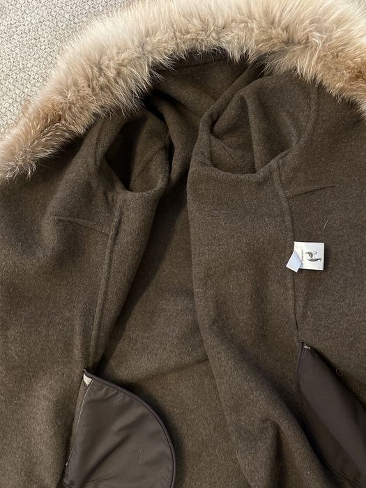 Paltond de lana cu blana natirala