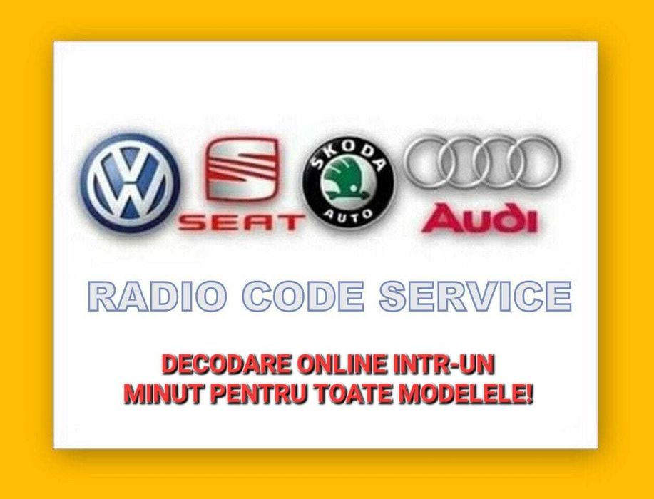 Cod PIN / SAFE / Casetofon / Navigatie / RNS / VW / Audi / Skoda