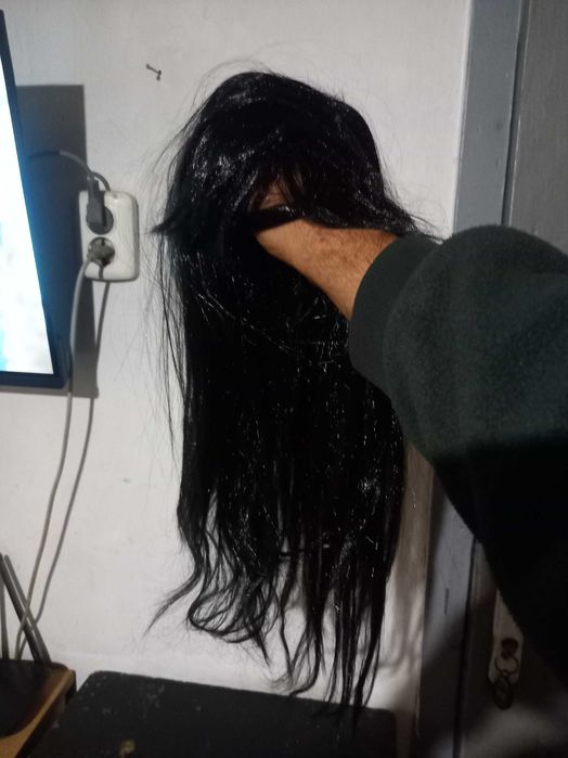 Перука руса коса и черна дълга