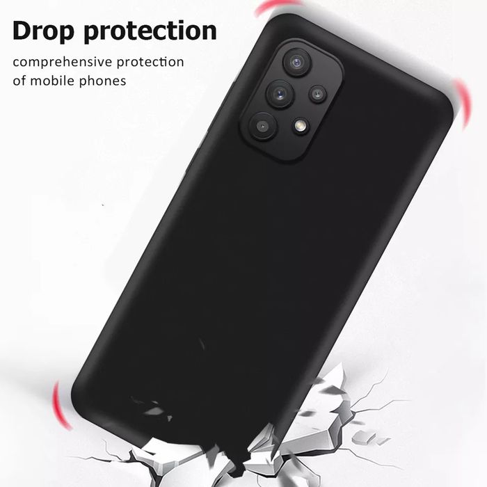 Samsung Galaxy A53 A72 A52 A52s A42 A02s / Тънък черен мат кейс