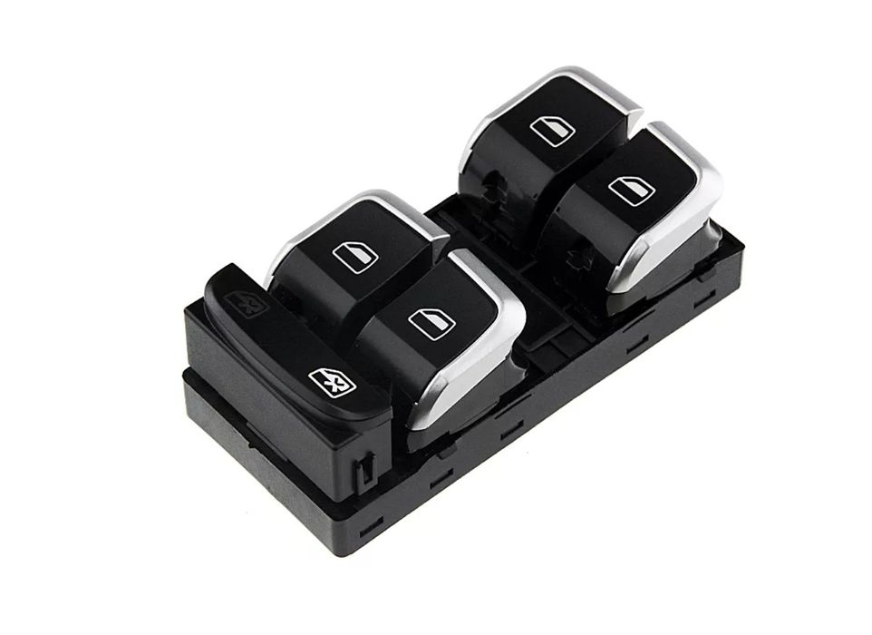 Бутон Ключ За Ел.стъкла, Audi, A4 B8, A5, Q5 8R, Хром, 10 Пин