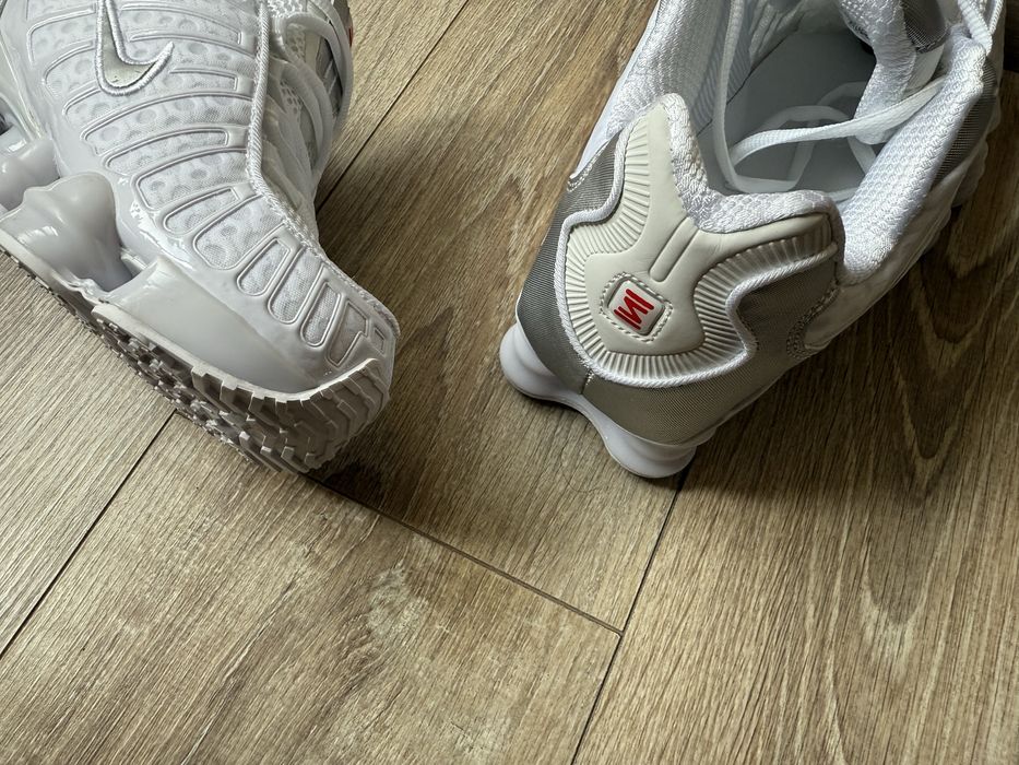 Nike Shox TL White Metallic Silver