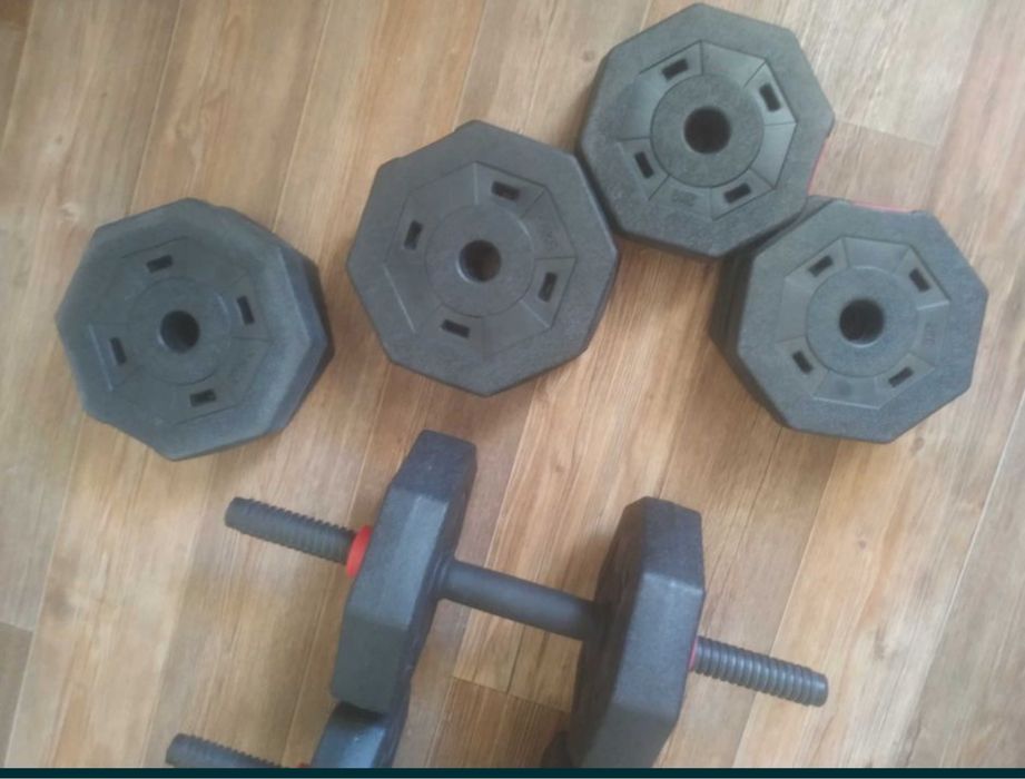 Гантели пластиковые