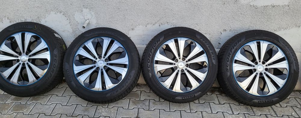 Jante aliaj Mercede R 19, GLC, EQC, anvelope iarna Pirelli 255 50 19