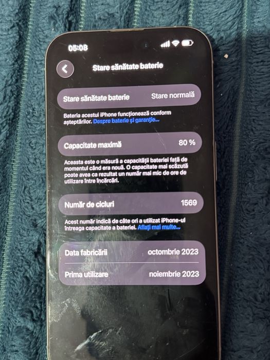 Iphone 15 Pro in stare impecabila, teleofnul merge super bine.